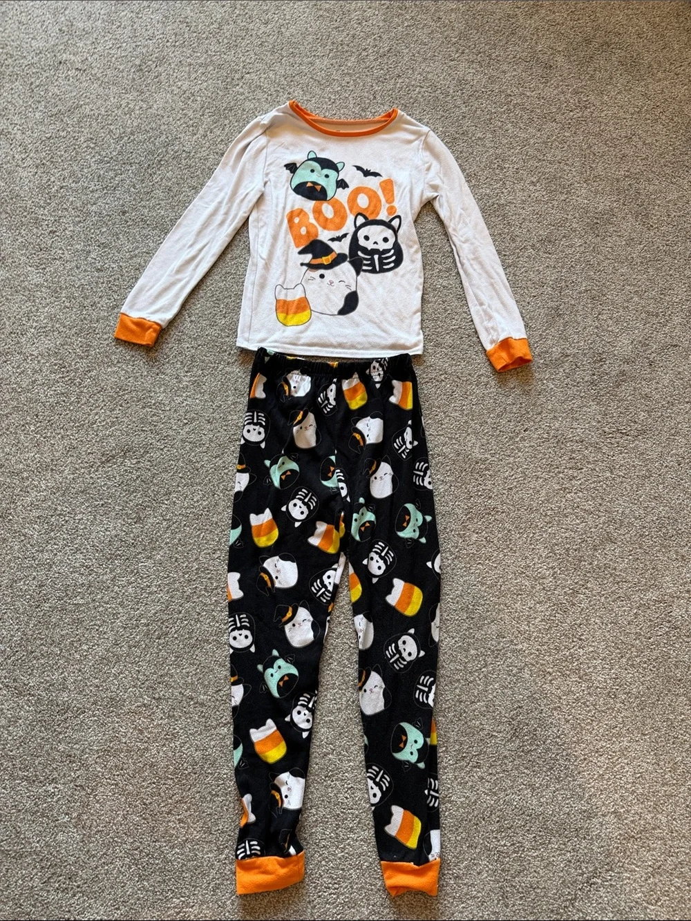 Squishmallows Kids Halloween Pajama Set Size 10